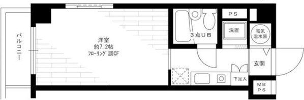 三鷹駅 徒歩6分 3階の物件間取画像